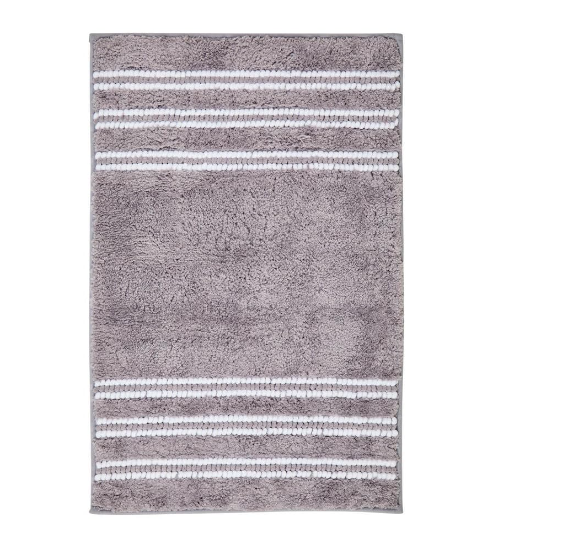 DecorTwist Anti-Slip Microfiber Bath Mat 60x40 cm | Super Absorbent & Quick Dry | Soft Polyester Surface with Non-Skid TPR Backing | Bathroom Floor Mat for Shower & Wash Basin