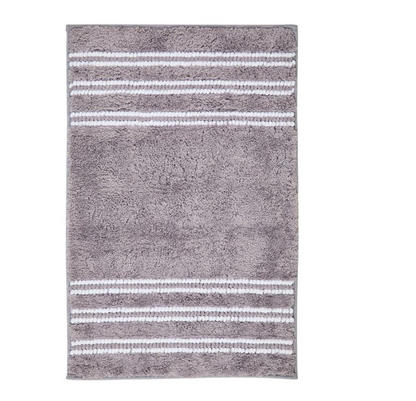 DecorTwist Anti-Slip Microfiber Bath Mat 60x40 cm | Super Absorbent & Quick Dry | Soft Polyester Surface with Non-Skid TPR Backing | Bathroom Floor Mat for Shower & Wash Basin