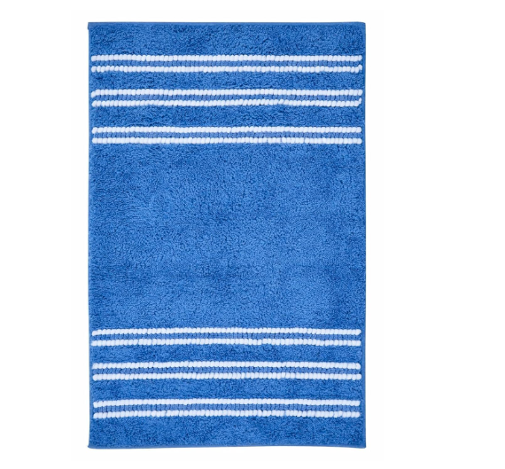 DecorTwist Anti-Slip Microfiber Bath Mat 60x40 cm | Super Absorbent & Quick Dry | Soft Polyester Surface with Non-Skid TPR Backing | Bathroom Floor Mat for Shower & Wash Basin