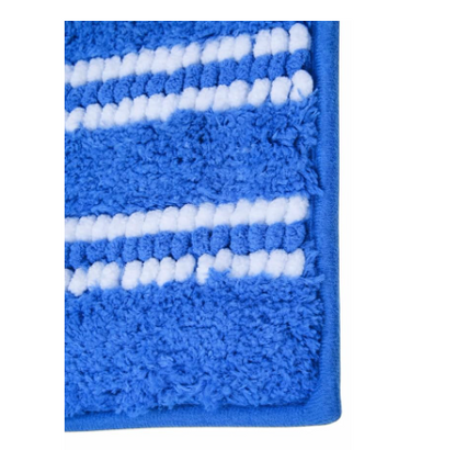 DecorTwist Anti-Slip Microfiber Bath Mat 60x40 cm | Super Absorbent & Quick Dry | Soft Polyester Surface with Non-Skid TPR Backing | Bathroom Floor Mat for Shower & Wash Basin