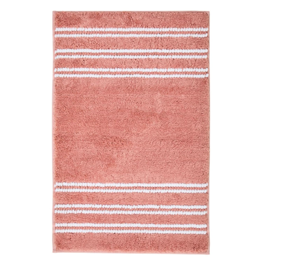 DecorTwist Anti-Slip Microfiber Bath Mat 60x40 cm | Super Absorbent & Quick Dry | Soft Polyester Surface with Non-Skid TPR Backing | Bathroom Floor Mat for Shower & Wash Basin