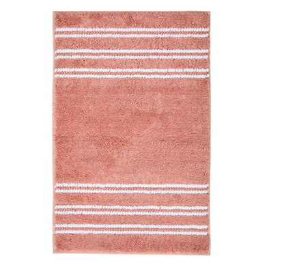 DecorTwist Anti-Slip Microfiber Bath Mat 60x40 cm | Super Absorbent & Quick Dry | Soft Polyester Surface with Non-Skid TPR Backing | Bathroom Floor Mat for Shower & Wash Basin