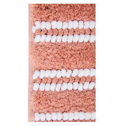 DecorTwist Anti-Slip Microfiber Bath Mat 60x40 cm | Super Absorbent & Quick Dry | Soft Polyester Surface with Non-Skid TPR Backing | Bathroom Floor Mat for Shower & Wash Basin
