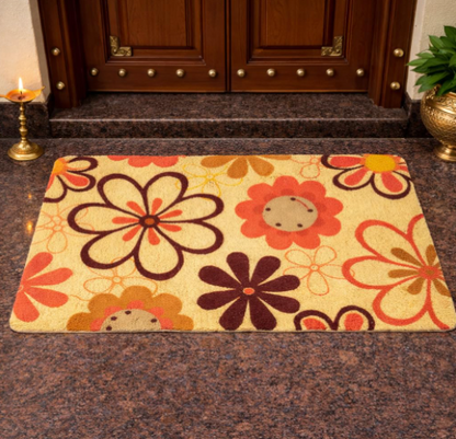 DecorTwist PVC Doormat 60x40 cm | 8mm Thick Anti-Slip Door Mat for Indoor & Outdoor | Heavy Duty Entrance Mat | “Welcome to My Home” | Dirt & Water Resistant