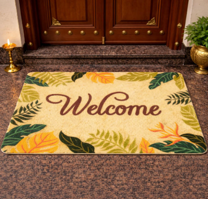 DecorTwist PVC Doormat 60x40 cm | 8mm Thick Anti-Slip Door Mat for Indoor & Outdoor | Heavy Duty Entrance Mat | “Welcome to My Home” | Dirt & Water Resistant