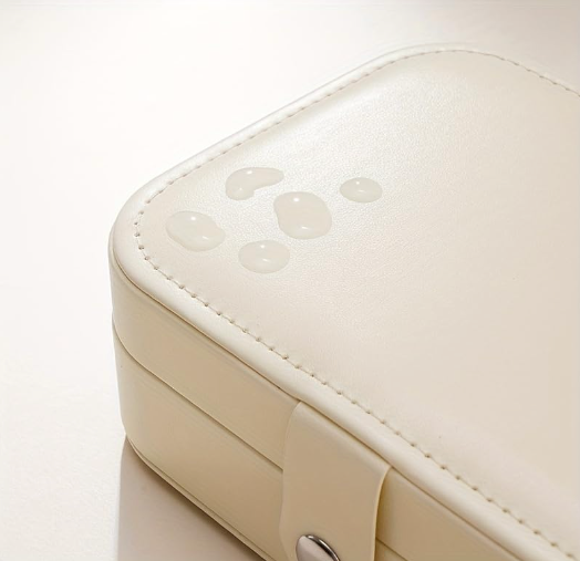 Portable Travel Jewellery Box | PU Leather Mini Organiser for Rings, Earrings, Necklaces | Soft Velvet Lining | Compact Gift Jewellery Case for Women & Girls
