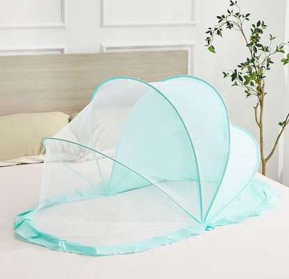 DecorTwist® Baby Mosquito Net Bottomless, Travel-Friendly, Foldable & Washable Safe Sleep Protection for Infants (0–24 Months) & Toddlers | 135×65×65 cm