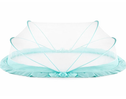 DecorTwist® Baby Mosquito Net Bottomless, Travel-Friendly, Foldable & Washable Safe Sleep Protection for Infants (0–24 Months) & Toddlers | 135×65×65 cm