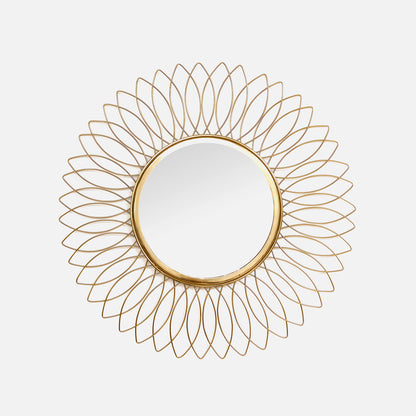 Stellar Gold Decorative Metal Wall Mirror