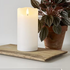 Artificial Moving Flame Pillar Candle for Home Decoration, Birthday Party Décor