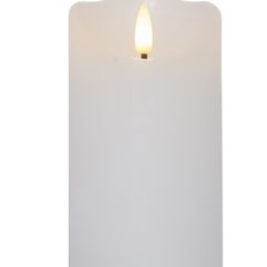 Artificial Moving Flame Pillar Candle for Home Decoration, Birthday Party Décor