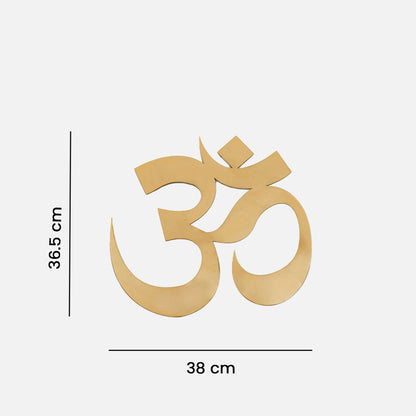 Om Metal Wall Art- Gold