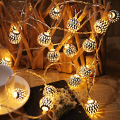 DecorTwist LED Matel Rice Light for Home and Office Decor| Indoor & Outdoor Decorative Lights|Diwali |Wedding | Diwali | Wedding | 3.18 MTR (Metal Golden NewCyclinder)