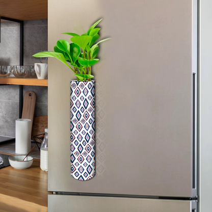 Metal Magnet White Planter for Fridge