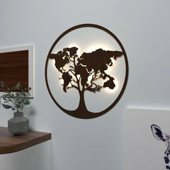 Vintage Glowing Tree Back Lit for home and office