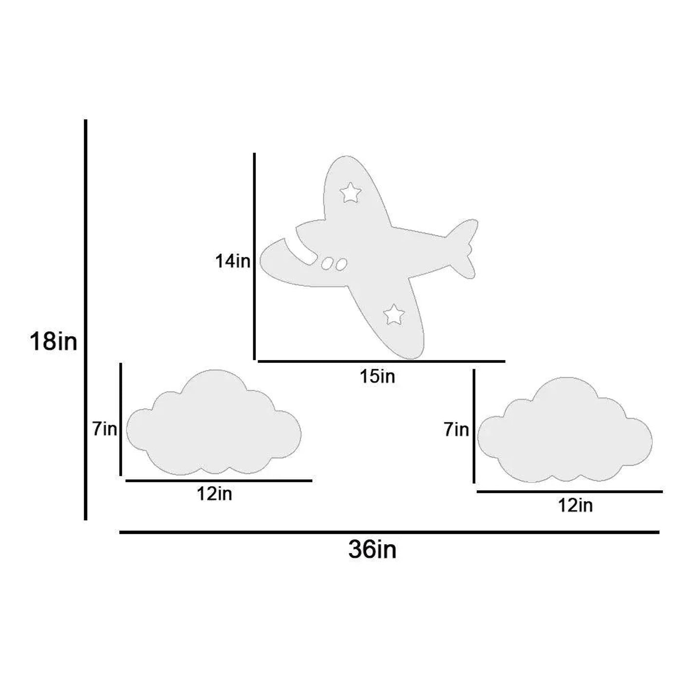 Aeroplane Flying on the Cloud Wall Lamp Wooden Creative Wall Decorative Backlit Wall Hanging Kids room décor Light for Home and Office Décor