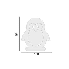 Baby Penguin Wall Lamp Wooden Creative Wall Decorative Backlit Wall Hanging Kids room décor Light for Home and Office Décor
