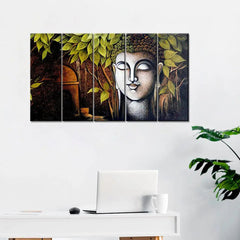 Peaceful Enlightenment with eye-soothing wall painting | budhha wall painting