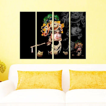 beautiful colors combination for krishna canvas painting