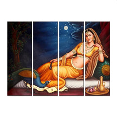 Madhubani Reverie | Canvas Wall Art | bedroom paintings | office cabin paintings