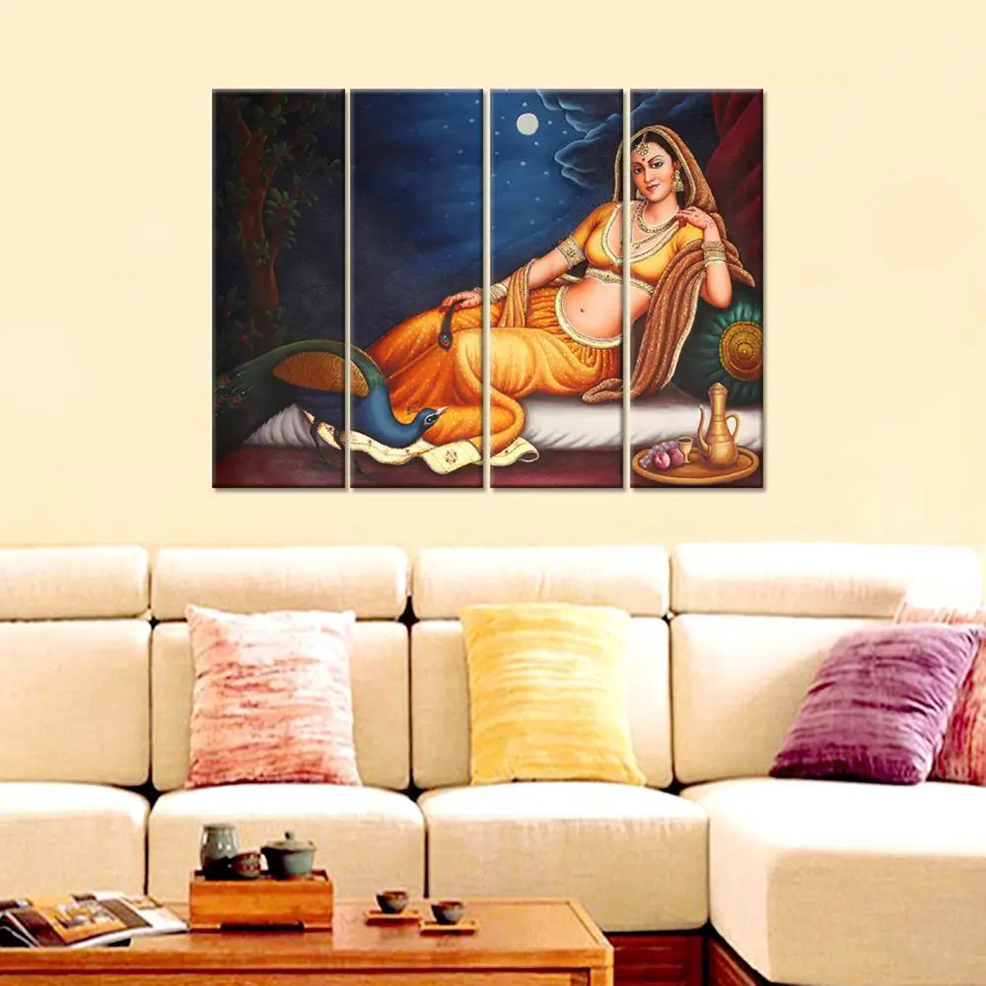 Madhubani Reverie | Canvas Wall Art | bedroom paintings | office cabin paintings