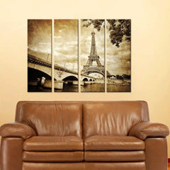 Eiffle Tower | Timeless Elegance | Canvas painting | four panel painting