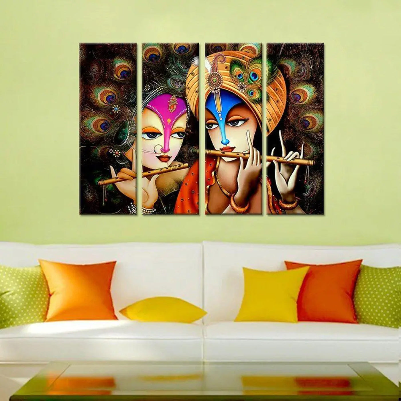 Radha-Krishna wall painting | for home and office area