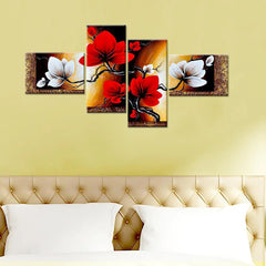 Stroke of Nature's Artistry | Four Panel Wall Art Painting