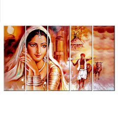 rajasthani painting | rajasthani culture | multi panel wall art | wall painting