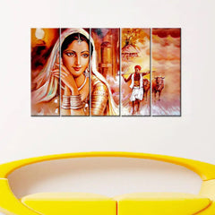 rajasthani painting | rajasthani culture | multi panel wall art | wall painting