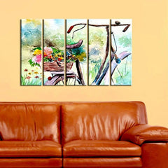Blossom Ride | five panel canvas artwork | home decorations | office decors