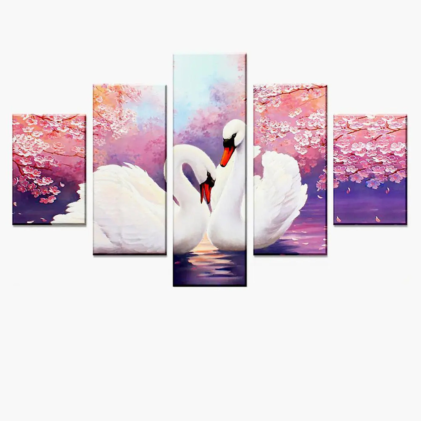 Elegancy of Nature | Five Panel Wall Art Painting | home decorations | office decorations