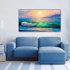 Tides of Time Canvas Wall art for Home and Office Decoration (48 x 24 ) Inch