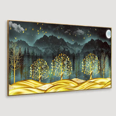 Artistic Touches Wooden Framed Canvas Wall art Painting for Home and Office Decor( 48 x 24) Inch