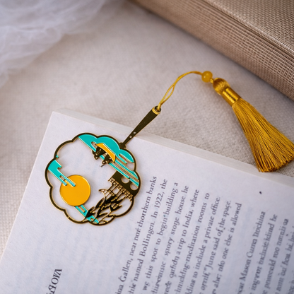 Bookmarks Handcrafted Sun Design Multicolor Bookmark with Tassel Gift for Teachers, Readers , Book Lovers, Student