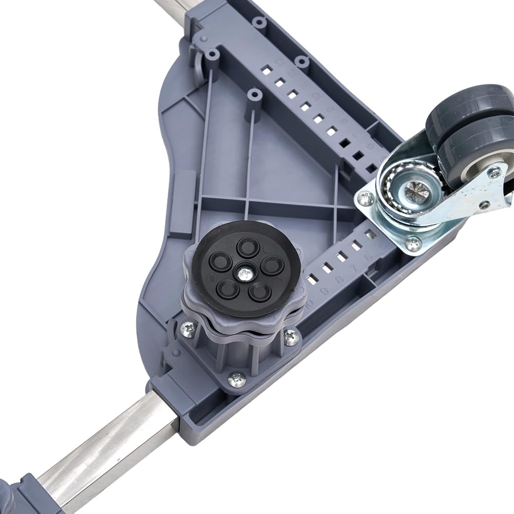 DecorTwist Washing Machine Stand with Wheels | Adjustable Fridge Stand Double Door | Anti Vibration Trolley for 6kg 7kg 8kg 10kg Machines | Heavy Duty Movable Cooler Stand | Lockable Wheels