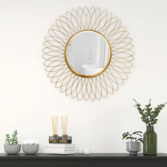 Stellar Gold Decorative Metal Wall Mirror