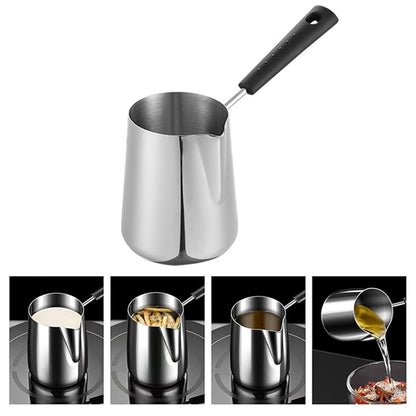 Stainless Steel Coffee Warmer | Turkish Greek Coffee Pot | Stovetop Safe & Durable Design 600ML
