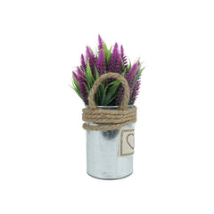 Metal Planter Pot With Flowers for Indoor, Living Room, Home Decorative