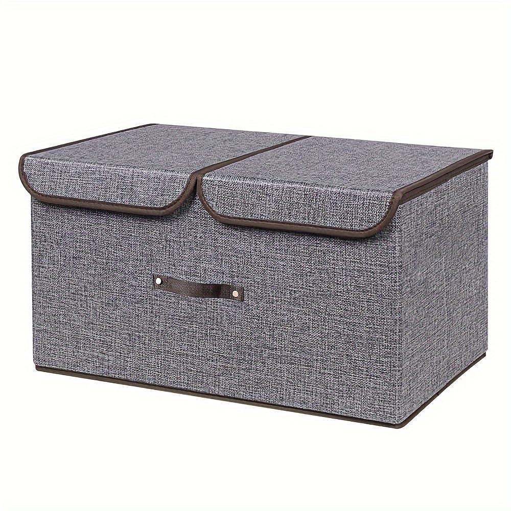 Wardrobe Closet Storage Box with Lid | Storage Baskets with Lid | Clothes Organizer Box | Cloth Storage Box