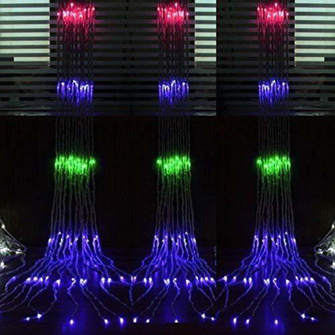 DecorTwist LED Fountain Rice Light for Wall Decor| Home Decoration| Diwali Item| Christmas Item| Indoor & Outdoor Decoration Item| | Festival Item | 3.05 MTR |280 LED Bulb (Multicolor)