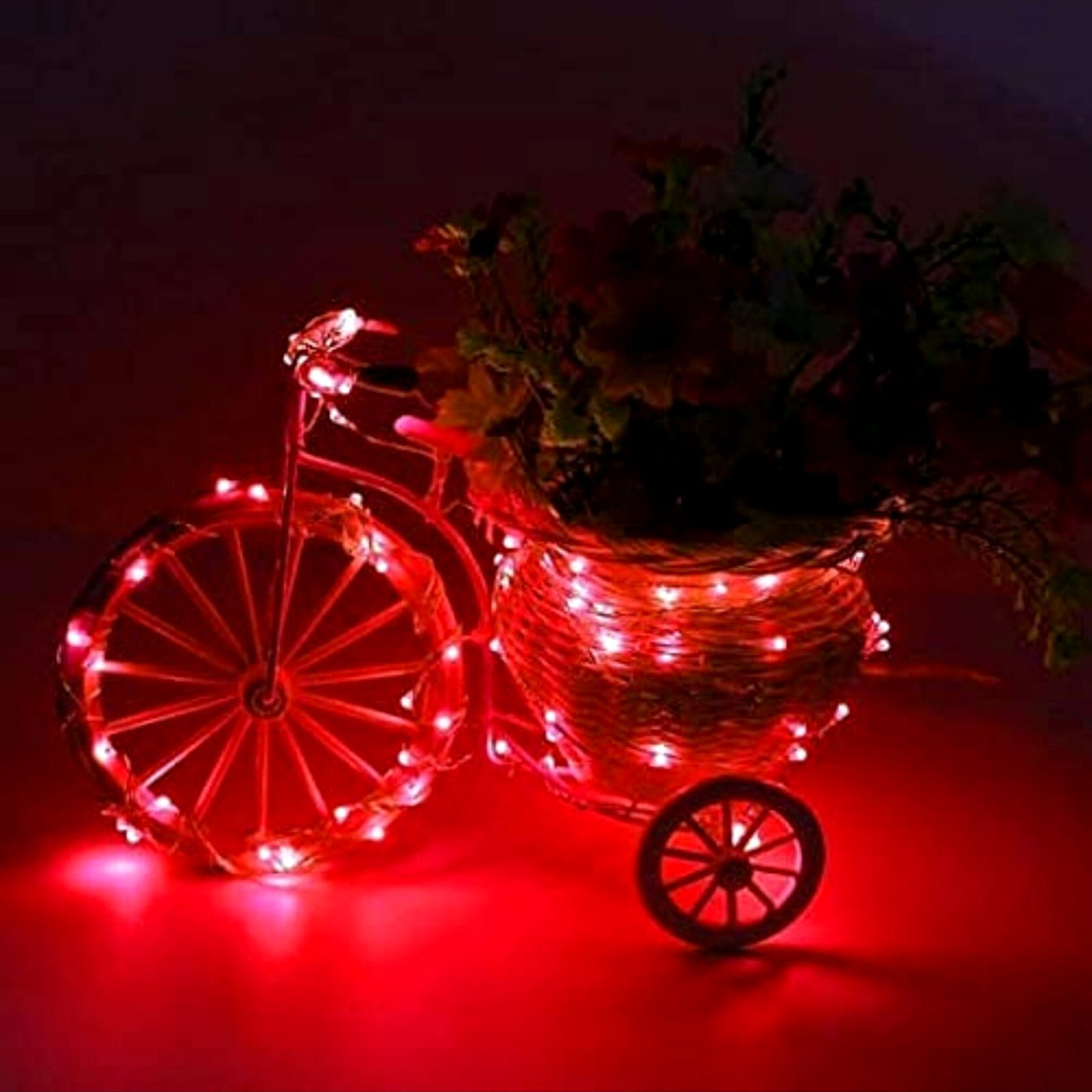 DecorTwist USB 8 Mode String Light for Home and Office Decor| Indoor & Outdoor Decorative Lights|Diwali |Wedding | Diwali | Wedding (RED)