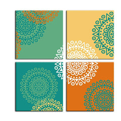mandala canvas painting | Vibrant colors | precise patterns