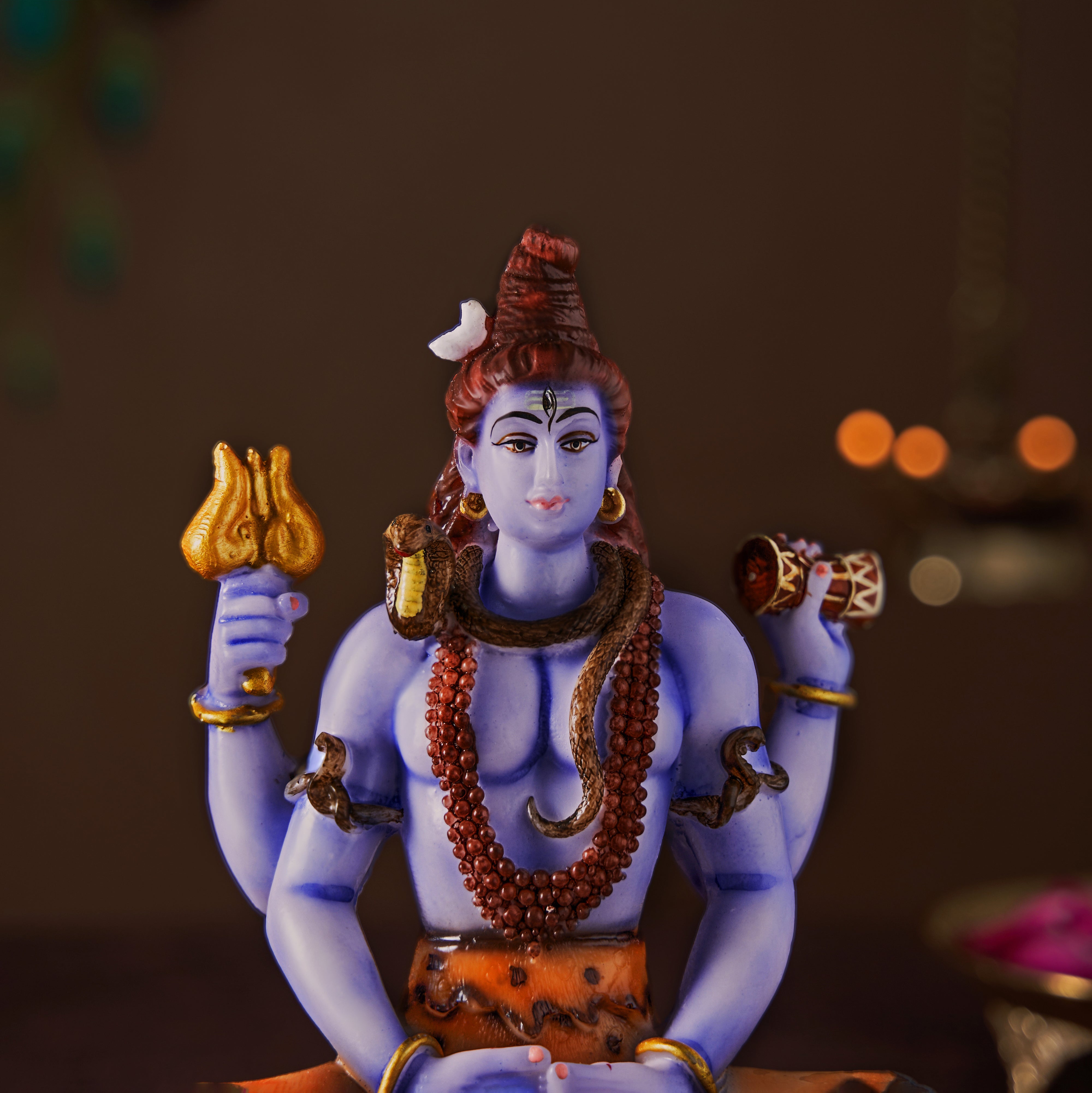 Marble Dust Lord Shiva Bhole Nath Idol/Statue