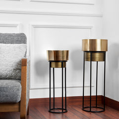 Gold New York Planter