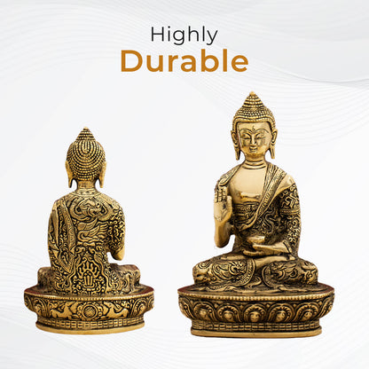 Brass Handcrafted Blessing Buddha Idol