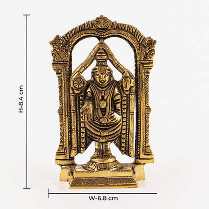 Brass Frame Balaji Venkateshwar Handcrafted Idol/Statue