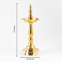Brass Kerala Samay Oil Lamp or Diya 34 cm / 13 Inch single piece
