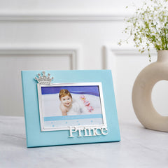 Prince Crown Blue Photo Frame