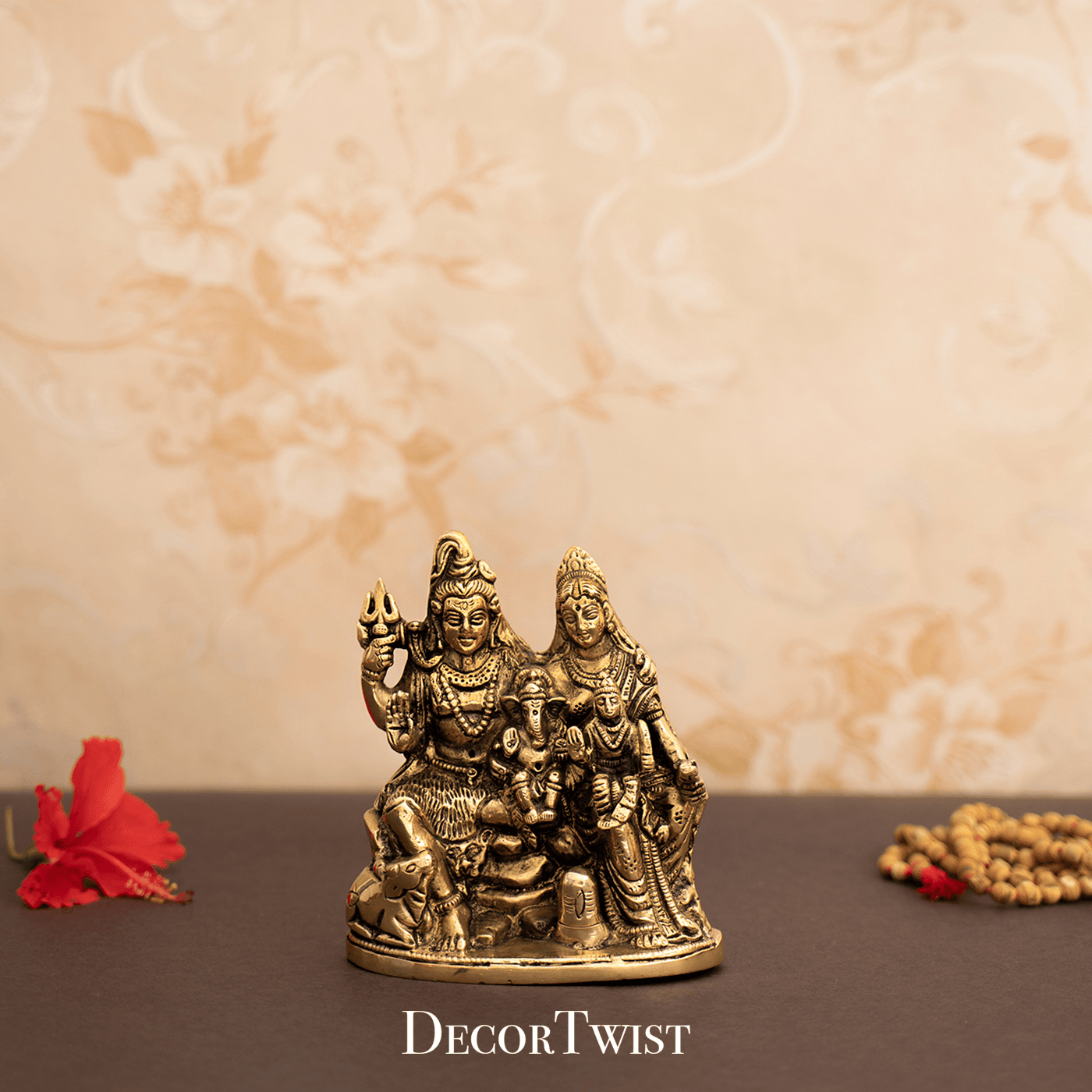 Brass Superfine Shiva Parivar Murti Shiva Family Idol
